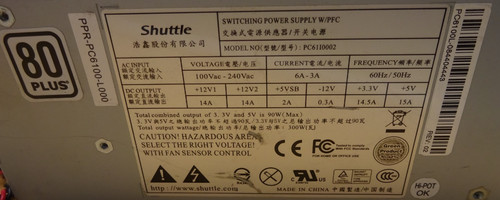 Shuttle model pc61i0002 20 - model:,